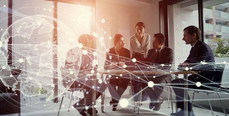 Group Meeting Around A Table