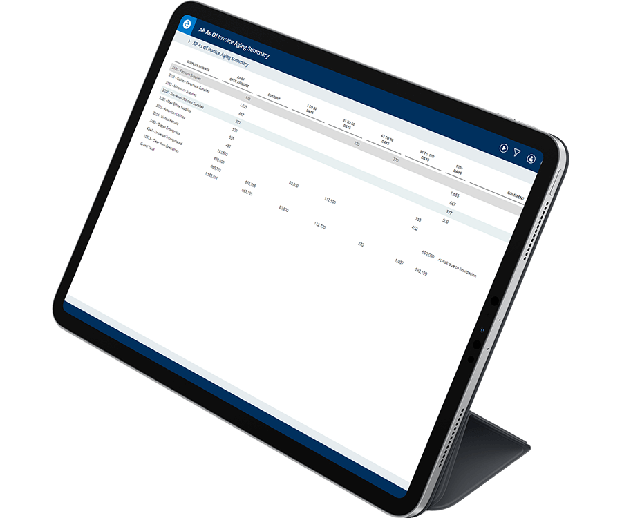 Jde Create Live Drillable Reports