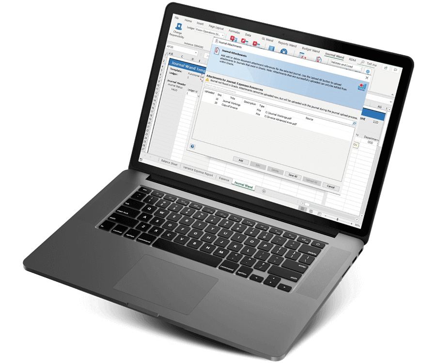 Oracle EBS Excel Journal Upload